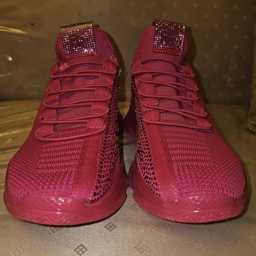 DKNY Pink Studded Sneakers Sz 9 - Picture 5 of 8